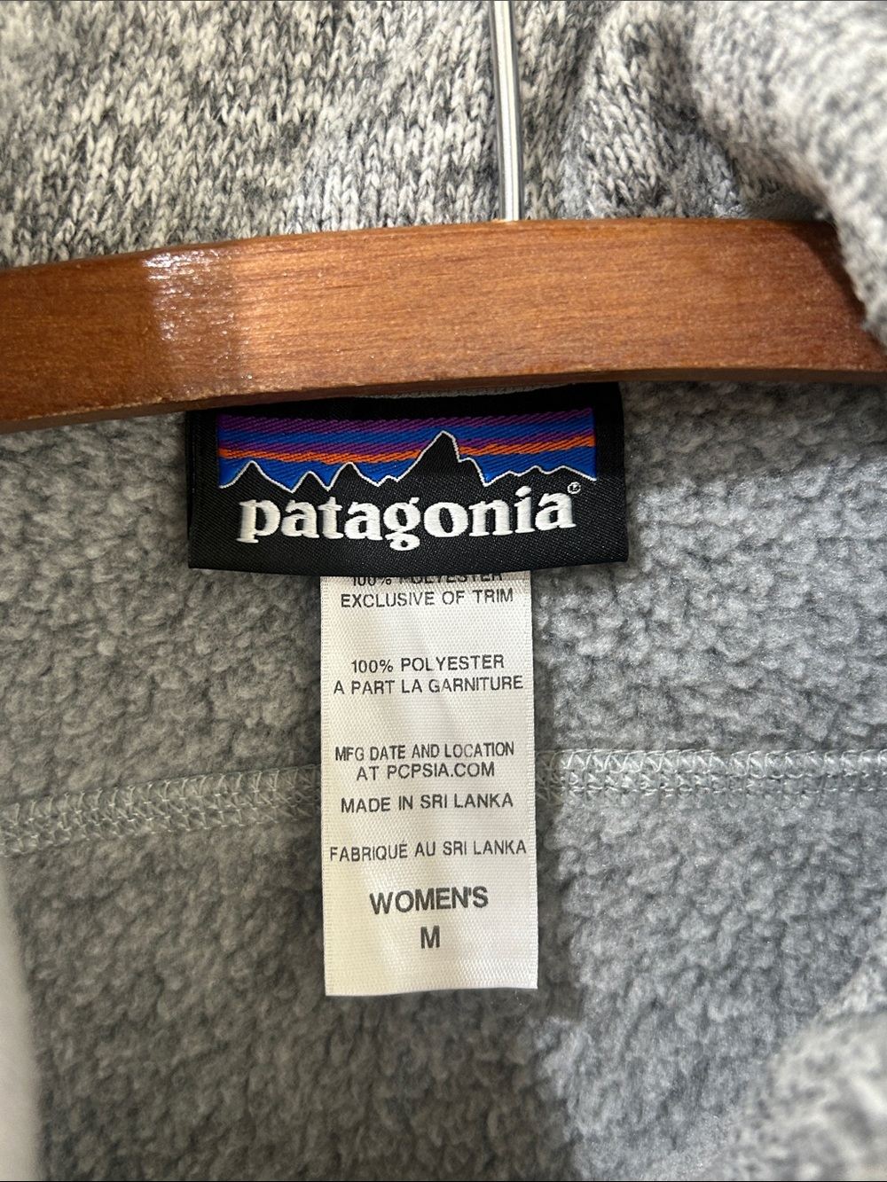 PATAGONIA Gray Better Sweater Fleece Vest Size Medium - Picture 6 of 16